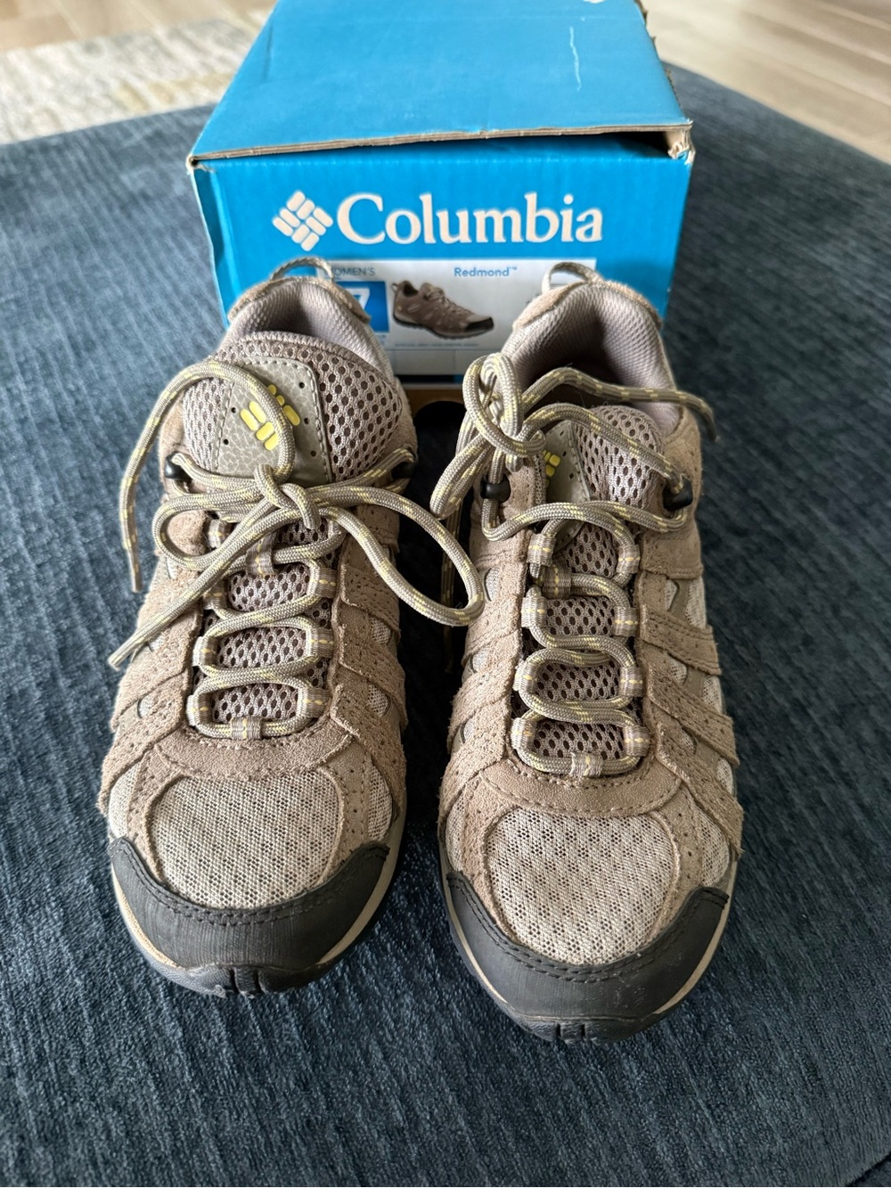 Columbia Taupe and Gray Trail Sneakers
